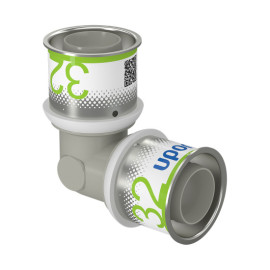 Joelho 90º 32 mm PPSU multicamada Unipipe, Uponor 1039932