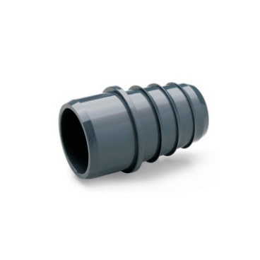Adaptador canelado cónico 25 x 20 mm PVC pressão colar, EN1452-3, PN16