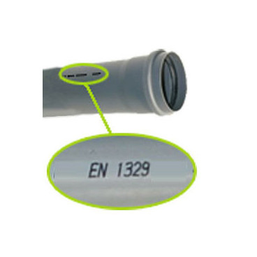 Tubo PVC 32x3,0 mm (vara 3 m) EN1329