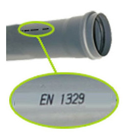 Ponta 1 m PVC 110x3,2 mm EN1329