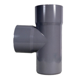 Tê PVC 50 mm a 87º30' colar EN1329