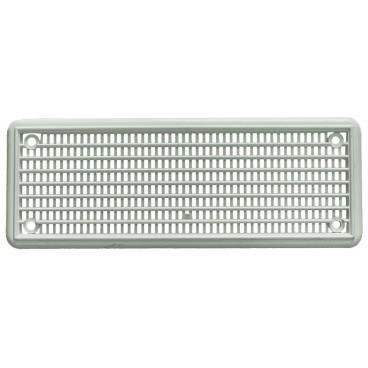 Grelha de ventilação 17 x 6 cm plástico branco