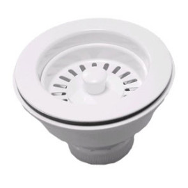 Válvula 1''1/2 com cesta 115 mm B-76 branco