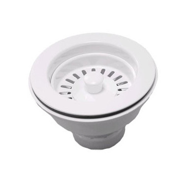 Válvula 1''1/2 com cesta 115 mm B-76 branco