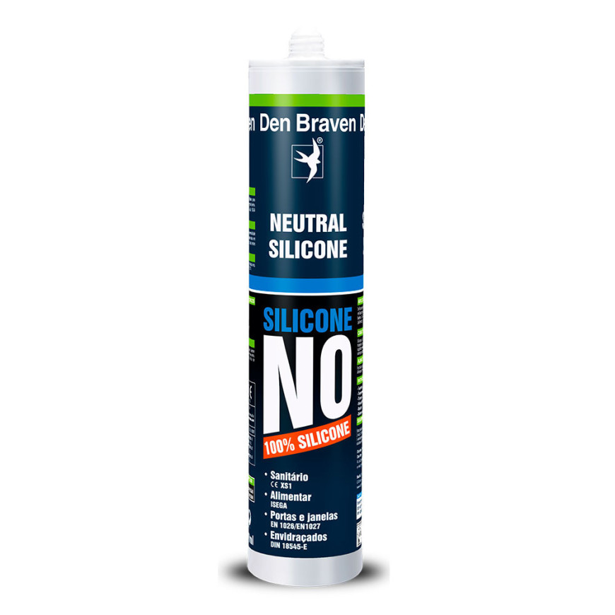 Silicone Neutro NO Branco 310 Ml Den Braven - Nicolau & Rosa, Lda