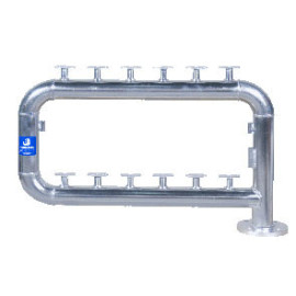 Bateria 2''1/2 galvanizada 2 filas - 8 contadores