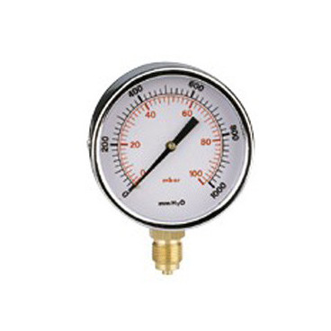 Manómetro Inox radial D63mm 0-60mbar 1/4''